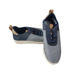 TOMS Women's Cabrillo Navy Chambray Denim Sneaker Size US 7